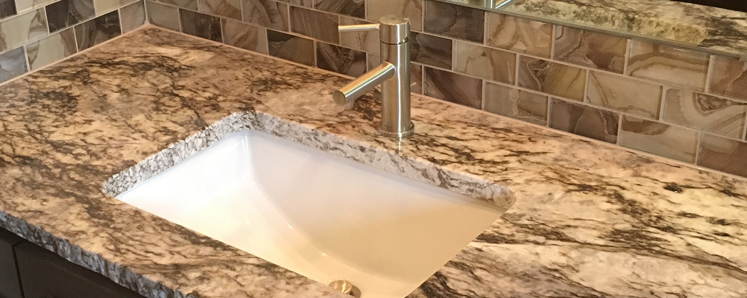Glass Tile Backsplash-Bathroom
